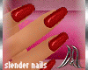 [M] Slender Red Nails