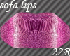 ~22R~PINKY LIPS COUCH