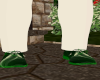 Emerald & White Shoes