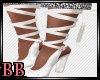 [BB]White Strap Heels