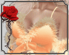 * Satin Fur Dress Peach