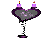 Purple Heart Candle Stnd