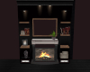 (S)Fireplace & Bookcase