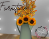 Autumn Sunflower vase