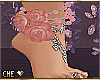 !C Rose Gold Ankle Roses