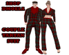 DM. CP Red Tartan Suit M