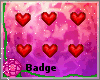 Six Hearts Badges