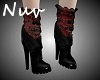 Gothic Red Lace Boots