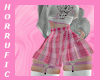 Pink Plaid mini skirt