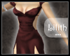 -L.- Silk Red Dress