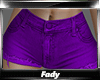 Purple Denim Shorts