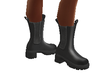 Black winter boot