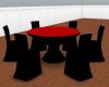 Red & Black Dining Set