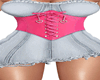 Denim Corset Pink