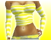 Yellow Striped Busty Top