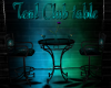 Teal Club Table