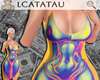C! Body Print Dress V4