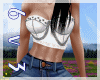 6v3| White Chained Top