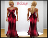 Long Red Ballroom Gown