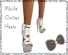 White Circle Heels