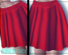 #Fcc|Silky Skirt @.Red