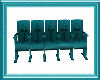 Stage Chair Row in Teal