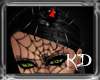 (kd) Widow Veil Red/Blk