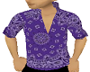shirt M purple bandana