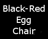 Black n Red Egg Chair