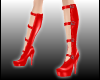 Latex Boots Red