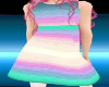F Child Rainbow Dress