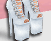 Wedge Boots White