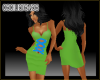 Sexy Corset Dress*Green*