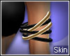 Skin| Gold&PVC Armband