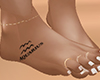 Aquarius tattoo feet