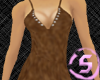 [S2] Studded Dress Brown
