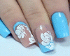 Blue Nails & Rings