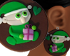 OO * Green Santa Elf