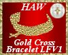 Gold Cross Bracelet FV1