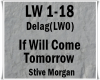 If Will Come Tomorrow