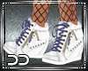 (D) White&Denim Sneakers