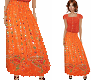 TF* Long Orange Skirt 2