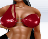 Miach red leather top