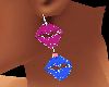 xo}candy lips earrings