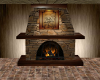 Warm Stone Fireplace