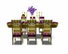 Purple & Gold  table