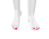 hot pink toes
