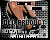 .L. Cheetah Heels Black
