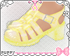 [Pup] Yellow Jelly Heels