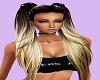 Blonde Black Pigtails